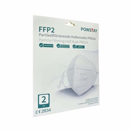 EasyCHEE Powstay PM01A Partikelfiltrierende FFP2 NR Schutzmaske, 2 St Umschlag - 1